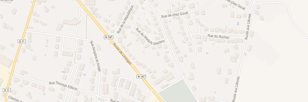 Plan du 10 Rue du Maquis Maziers à Lussac-les-Châteaux