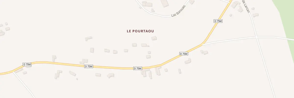 Plan du 45 Le Pourtaou à Larcan