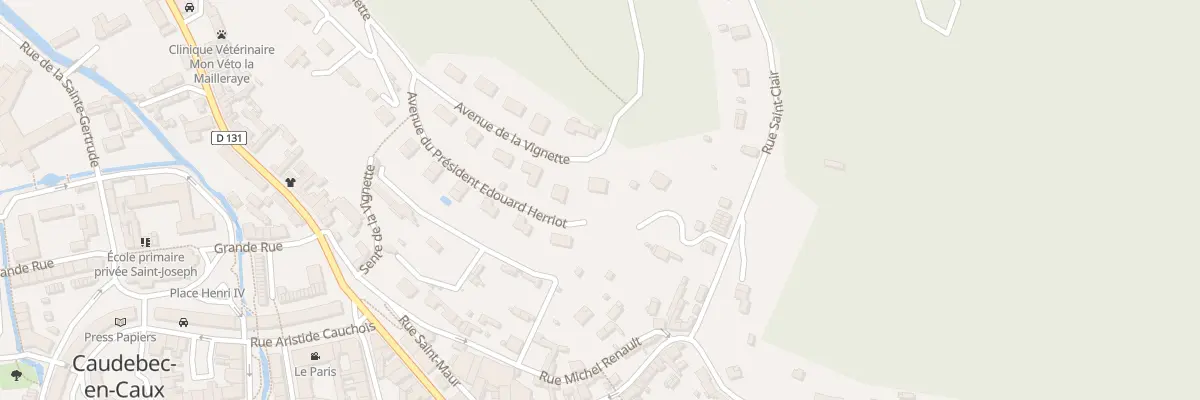 Plan du 2 Av du Pdt E Herriot à Rives-en-Seine