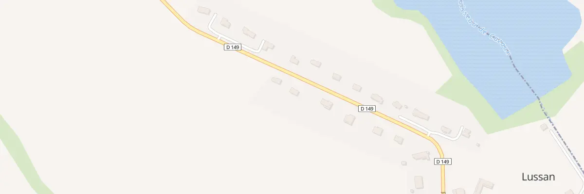 Plan du 625 Rte d’Auch à Lussan