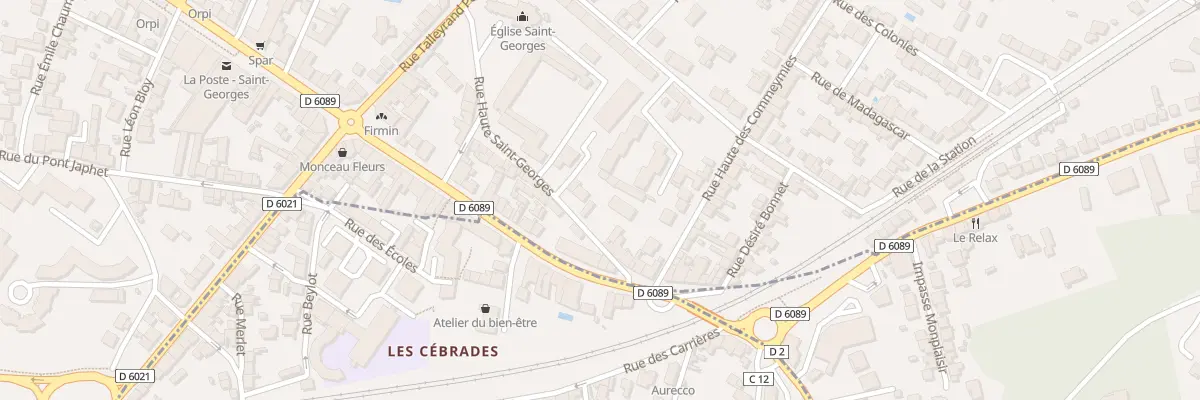 Plan du 5B Rue Haute Saint Georges à Périgueux