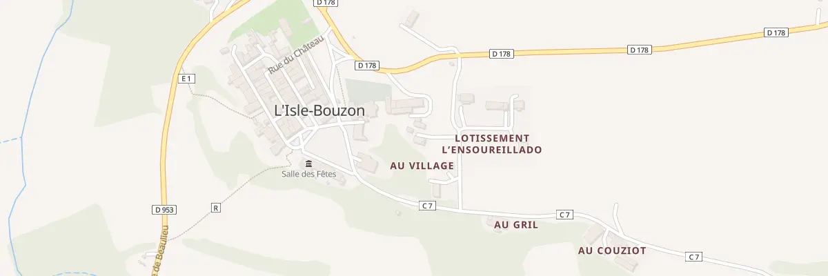 Plan du 2 Lot Ensoureillado à L’Isle-Bouzon