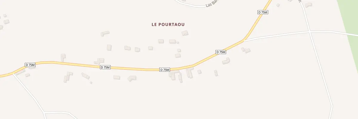 Plan du 44 Le Pourtaou à Larcan