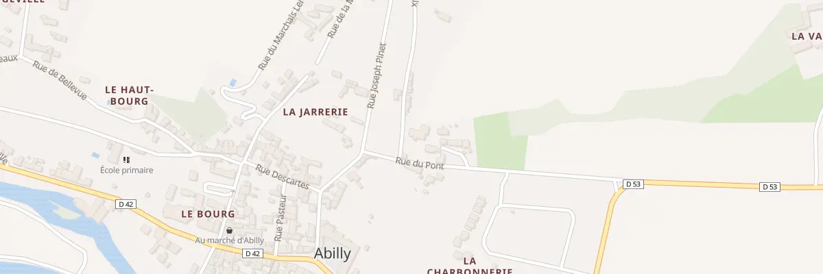 Plan du 1 Rue de la Paix à Abilly