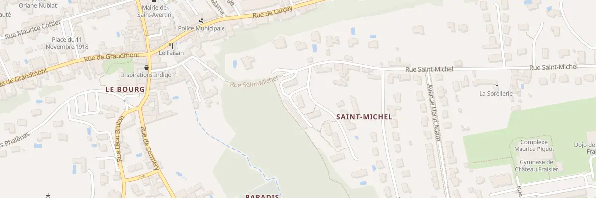 Plan du 9012 Rue Saint-Michel à Saint-Avertin