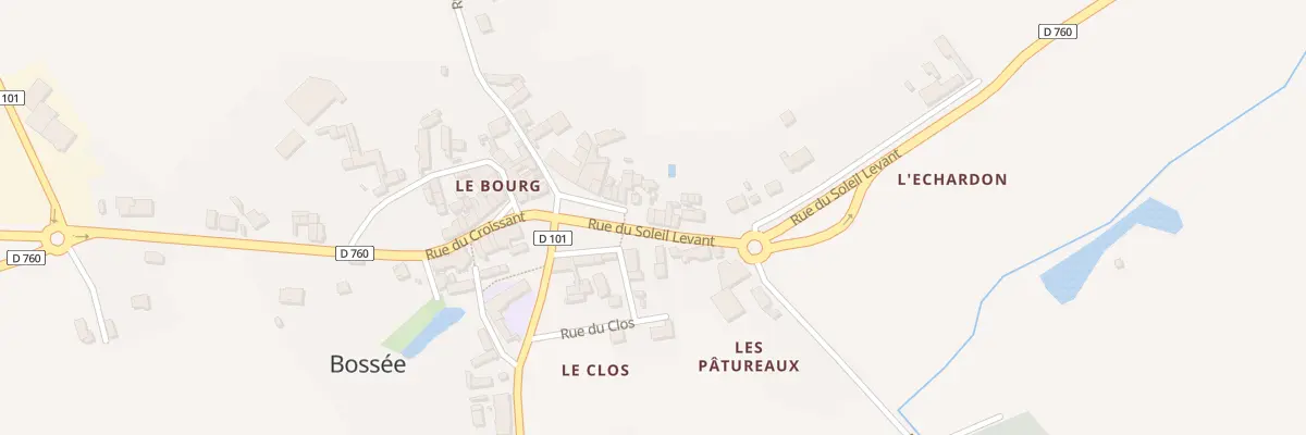 Plan du 1 Rue du Soleil Levant à Bossée