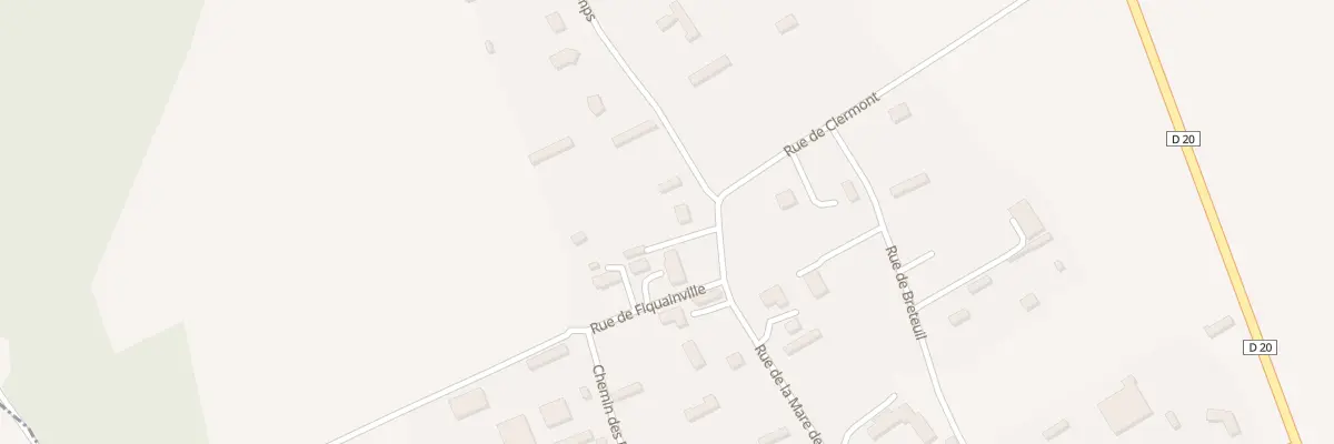 Plan du 289 Rue de la Mare des Champs à Cailleville