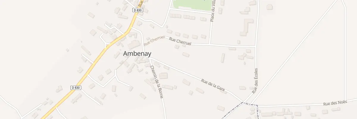Plan du 3 Rue de la Gare à Ambenay