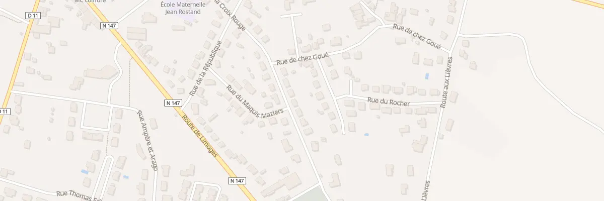 Plan du 45 Rue de la Croix Rouge à Lussac-les-Châteaux
