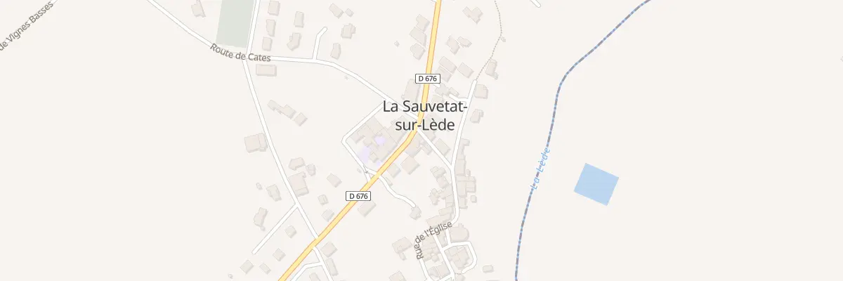 Plan du 2 Rue de l’Eglise à La Sauvetat-sur-Lède