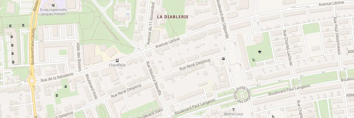 Plan du 74 Rue René Despouy à Saint-Pierre-des-Corps
