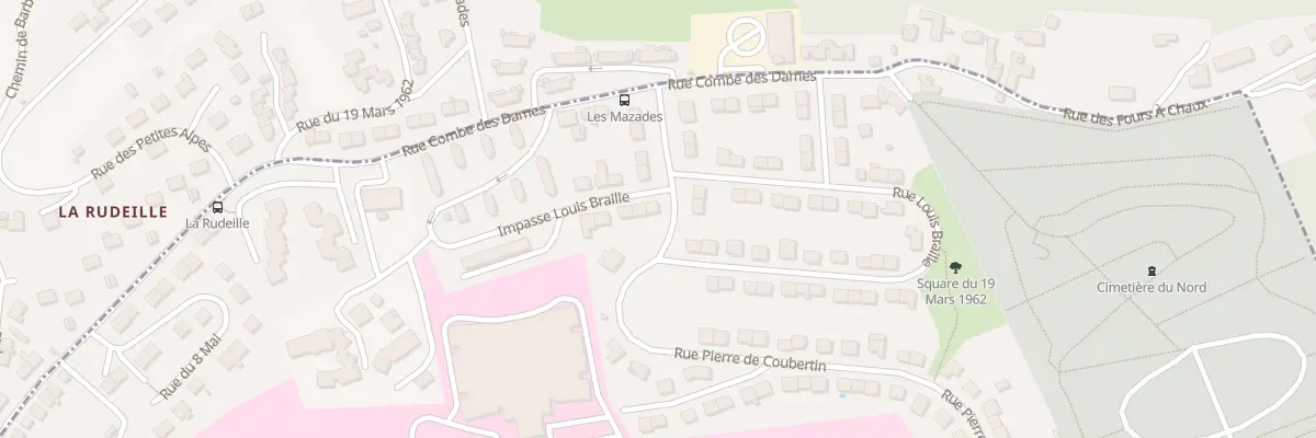 Plan du 1 Imp Louis Braille à Périgueux