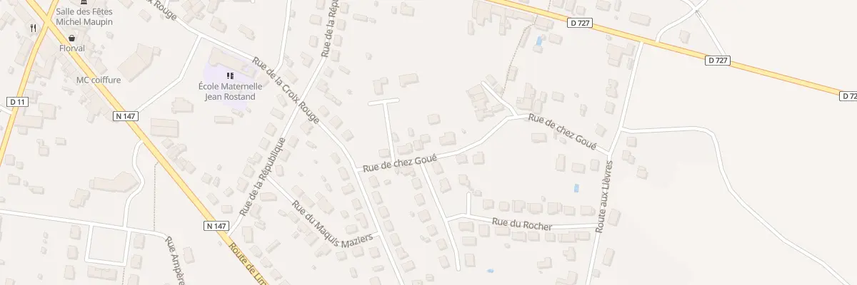 Plan du 7 Rue de Chez Goué à Lussac-les-Châteaux