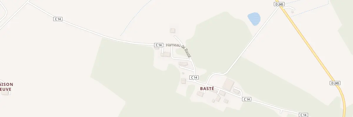 Plan du 21 Ham de Basté à Gimbrède