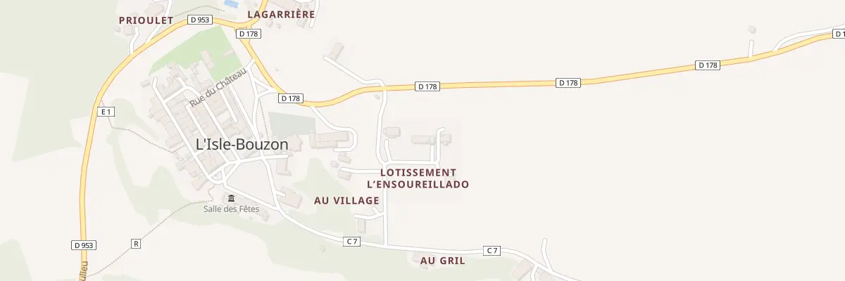 Plan du 4 Lot Ensoureillado à L’Isle-Bouzon