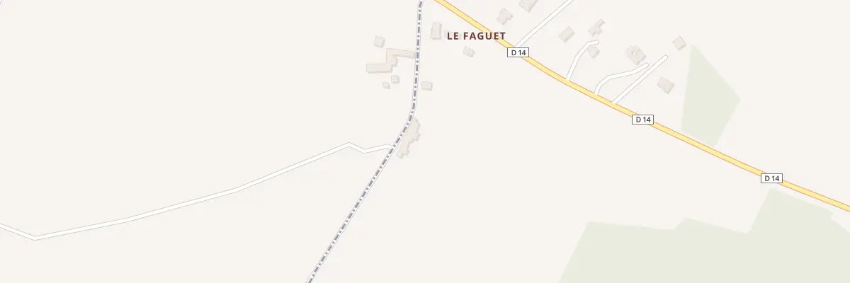 Plan du 27 Le Faguet à Pleumartin