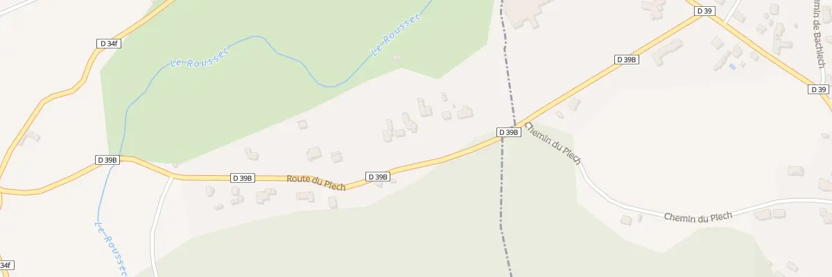 Plan du 552 Rte du Plech à Régades