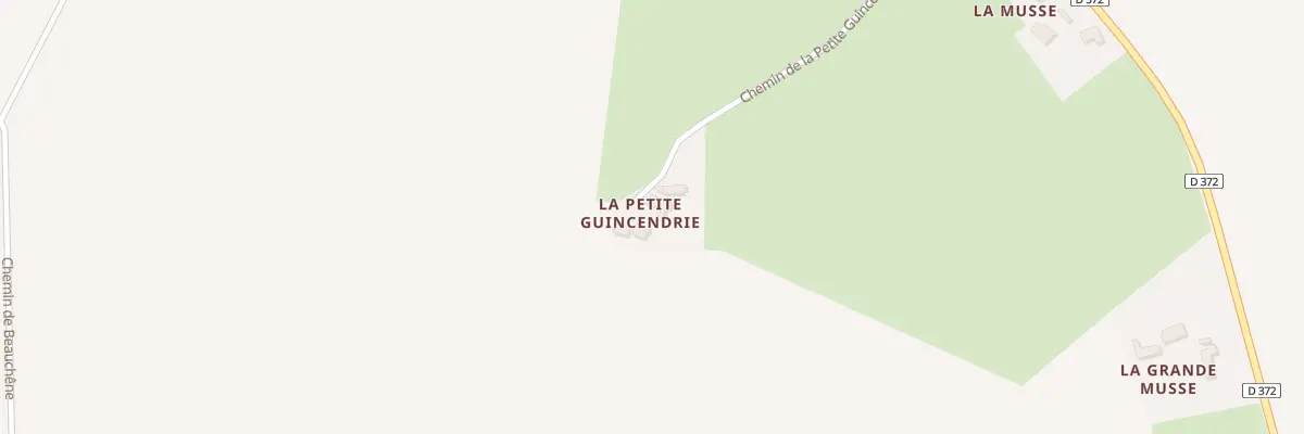 Plan du 3 Che de la Petite Guincendrie aux Hermites