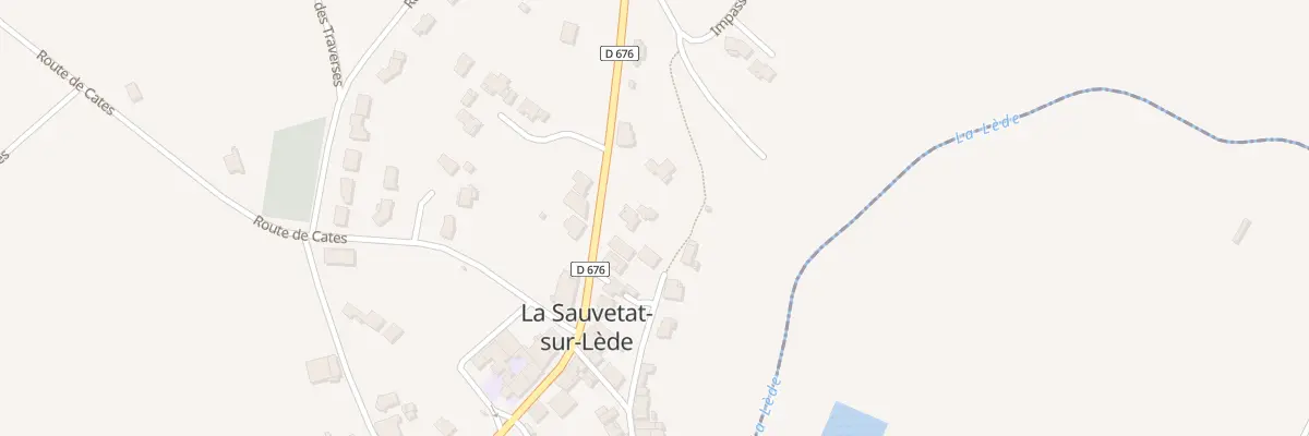 Plan du 7 Rte du 31 Janvier 1852 à La Sauvetat-sur-Lède