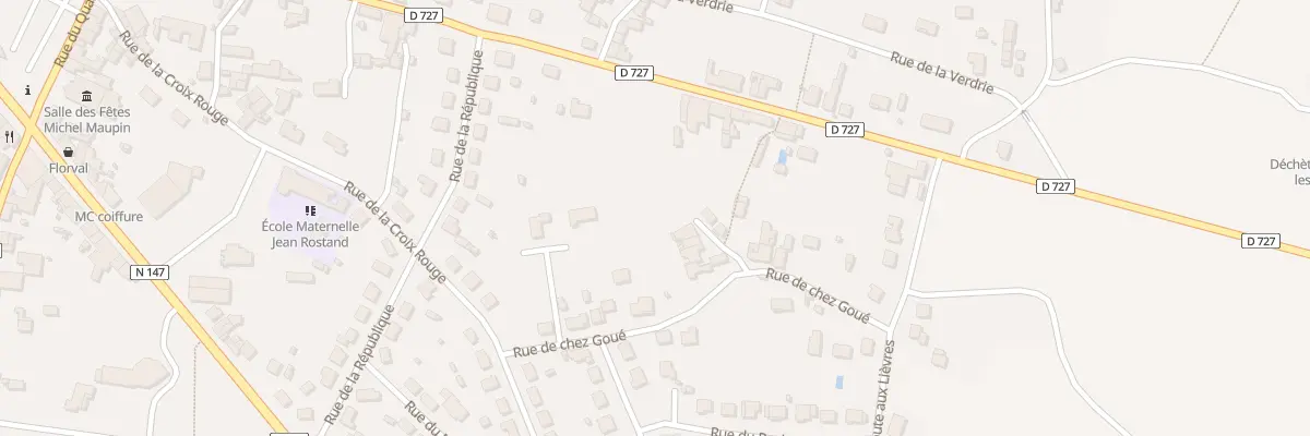 Plan du 23 Rue de Chez Goué à Lussac-les-Châteaux