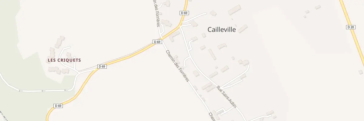 Plan du 80 Rue Saint Aubin à Cailleville