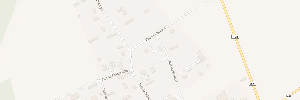 Plan du 60 Rue de Clermont à Cailleville