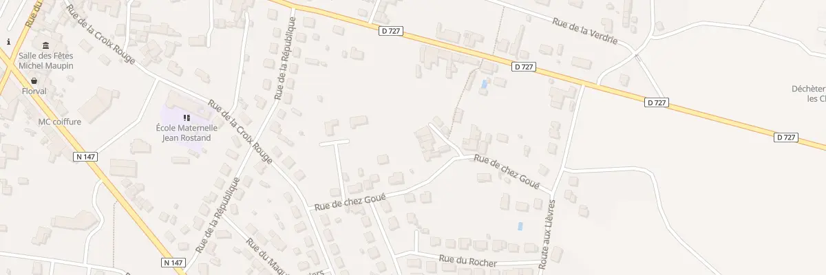 Plan du 21 Rue de Chez Goué à Lussac-les-Châteaux