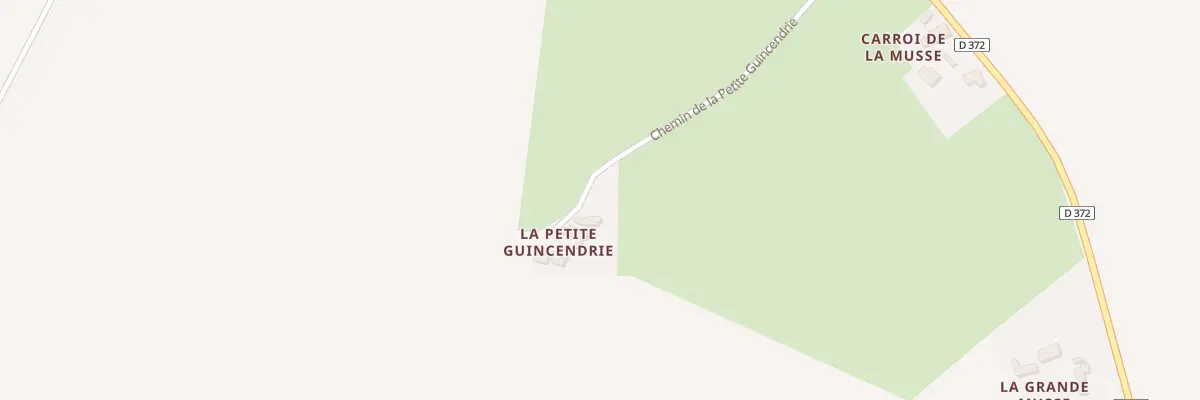 Plan du 1 Che de la Petite Guincendrie aux Hermites