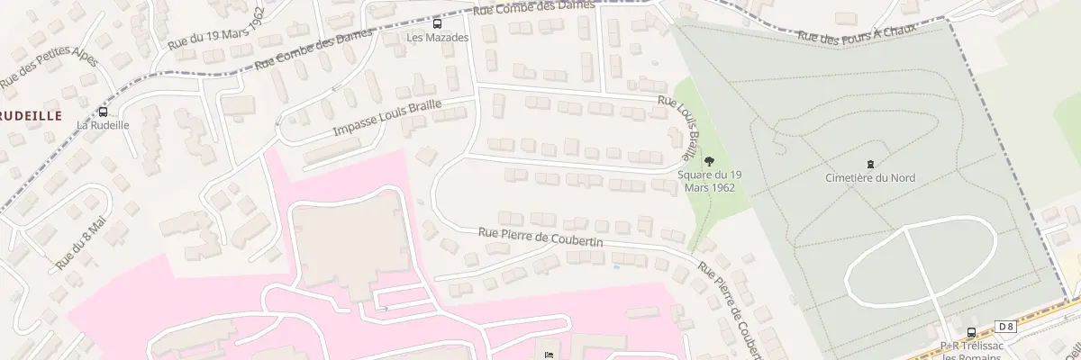 Plan du 6 Rue Louis Braille à Périgueux
