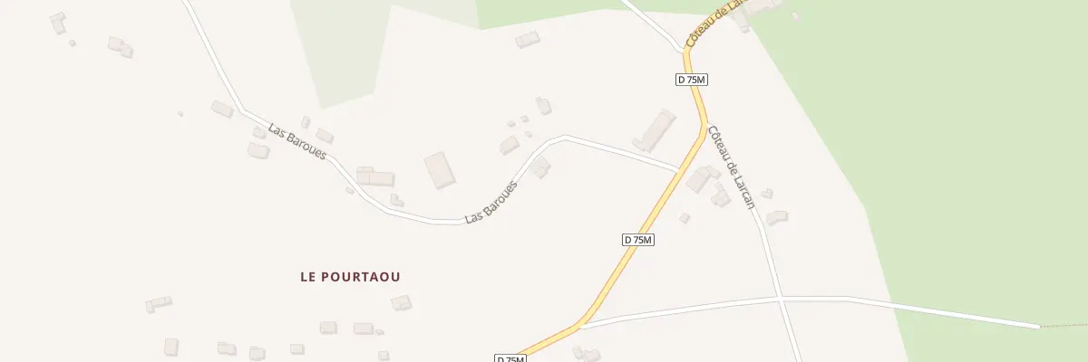 Plan du 59 Las Baroues à Larcan