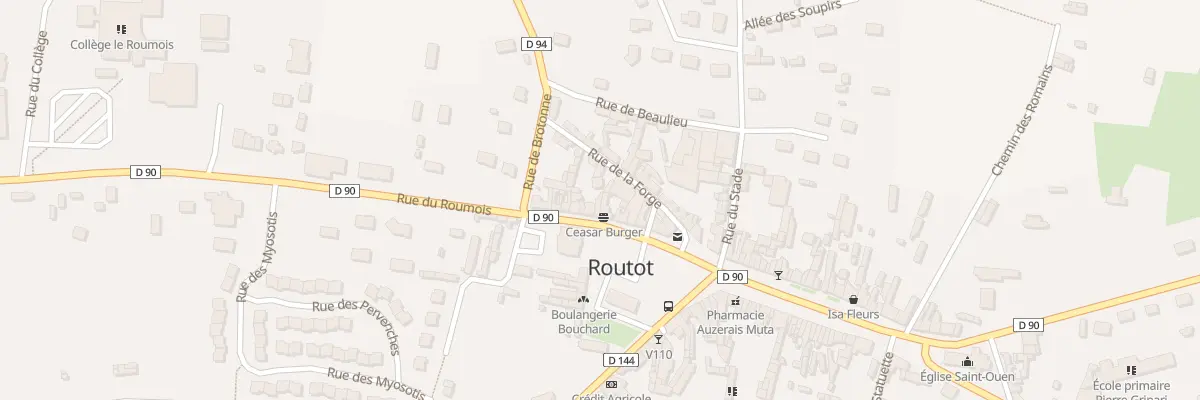 Plan du 16 Rue du Roumois à Routot