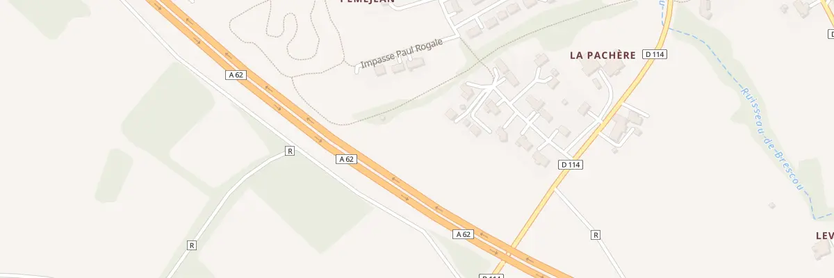 Plan du 5010F La Pachere à Caudecoste