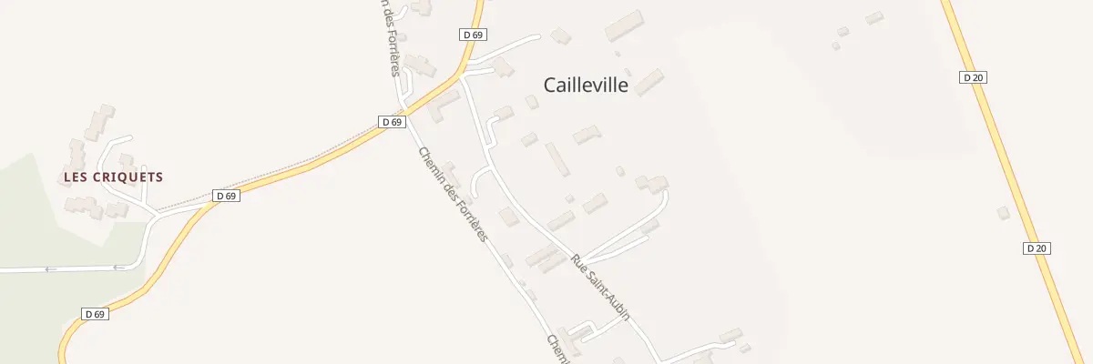 Plan du 9006 Rue Saint Aubin à Cailleville