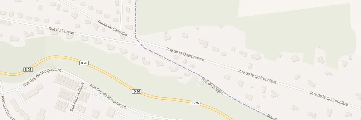 Plan du 2 Rue de la Quéronnière à Calleville