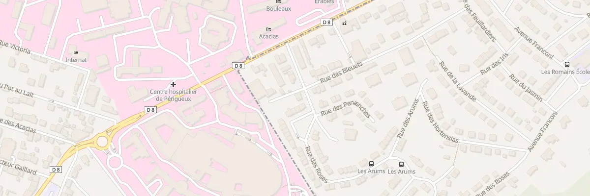 Plan du 8 Rue des Roses à Trélissac