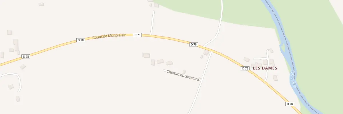 Plan du 5001 Les Danes à Condat-sur-Trincou