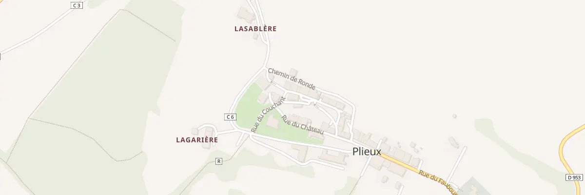 Plan du 1 Pl La Placette à Plieux
