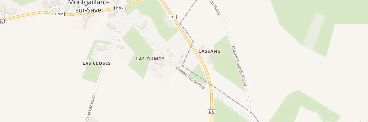 Plan du 1 Che de Las Houmos à Ciadoux