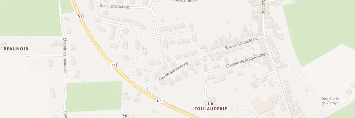 Plan du 42 Rue de Sainte Anne à Vibraye