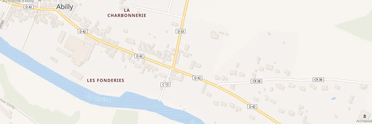 Plan du 1 La Piece des Noyers à Abilly