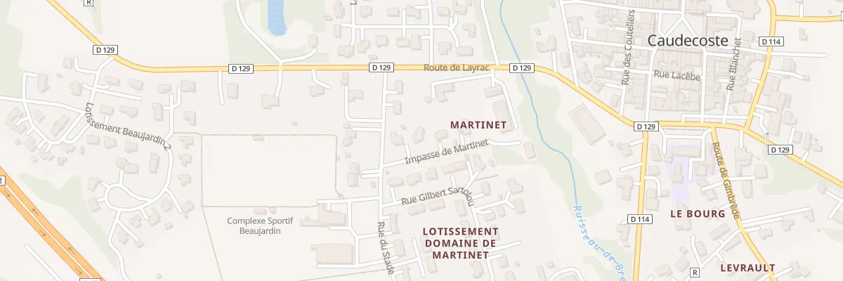 Plan du 59 Imp de Martinet à Caudecoste