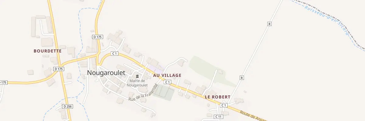 Plan du 5160 Au Village à Nougaroulet