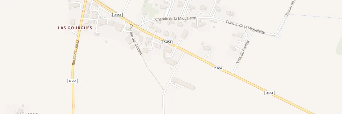 Plan du 672 Rte de Mauvezin à Brugnens