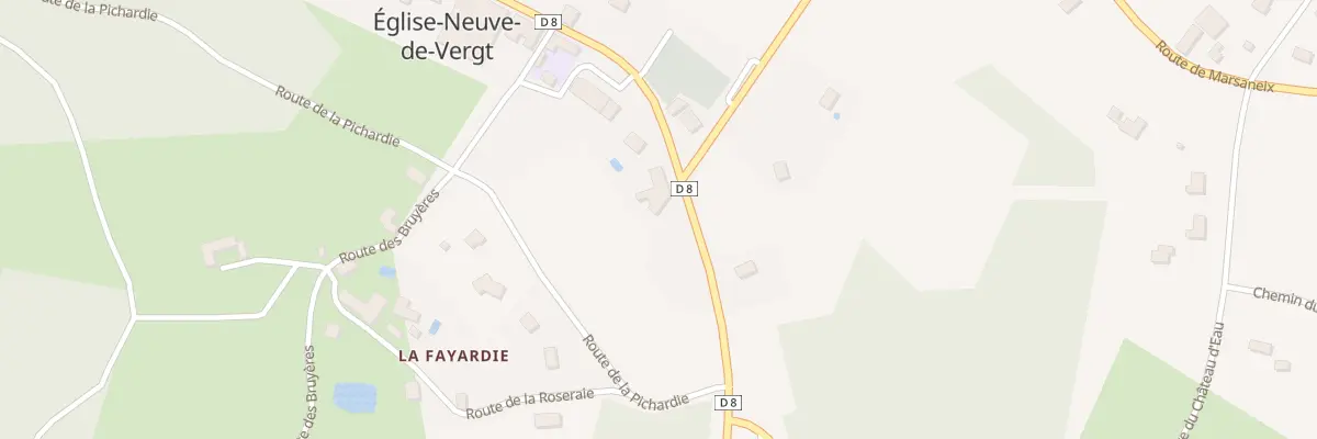 Plan du 28 Rue de la Fraise à Église-Neuve-de-Vergt