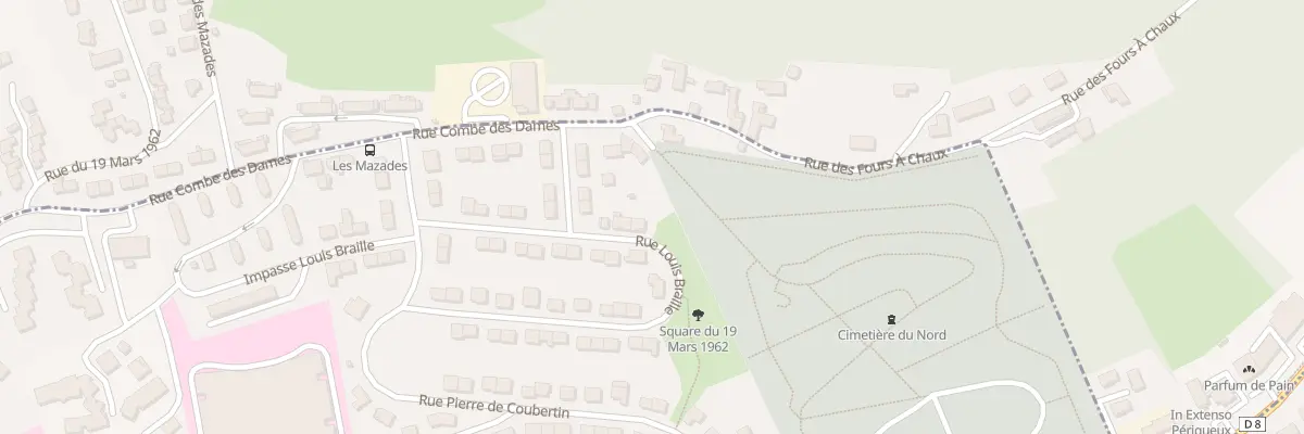 Plan du 26 Rue Louis Braille à Périgueux