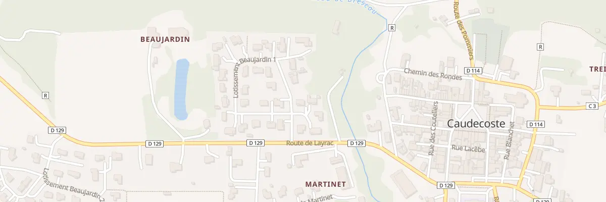 Plan du 5 Lot Beaujardin 1 à Caudecoste