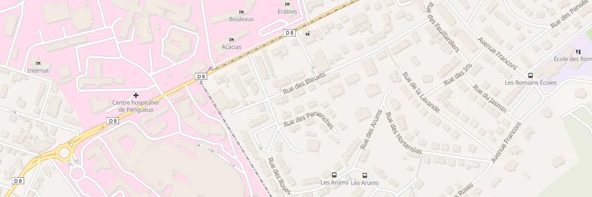 Plan du 8 Rue des Bleuets à Trélissac