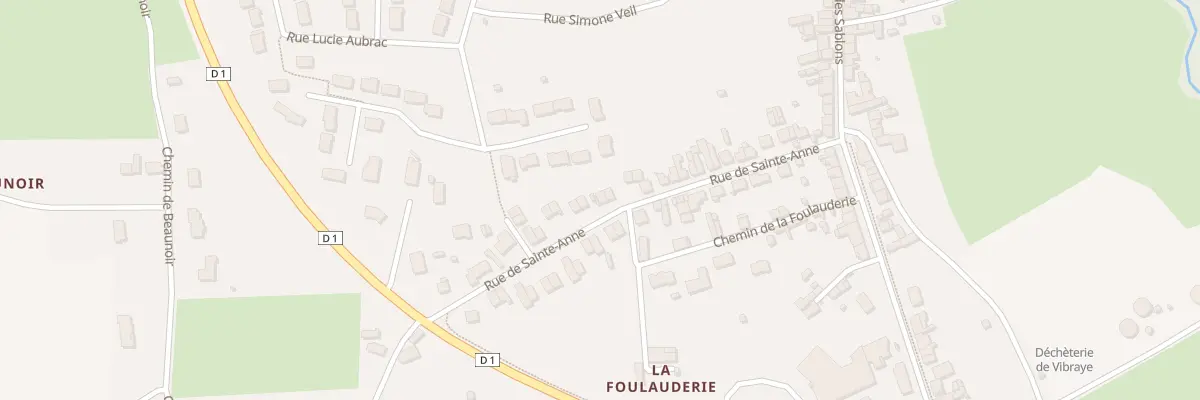 Plan du 34 Rue de Sainte Anne à Vibraye