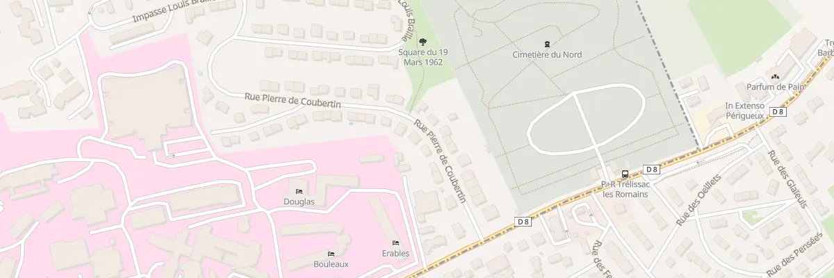 Plan du 11 Rue Pierre de Coubertin à Périgueux