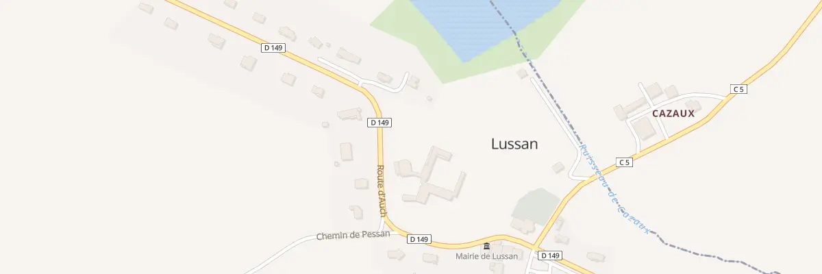 Plan du 246 Rte d’Auch à Lussan